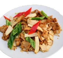 Stir-fried Pork with King Oyster Mushrooms