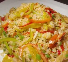 Sliced Pickle and Pork Stir-Fried Rice