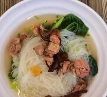 Duck and Wood Ear Mushroom Noodle Soup