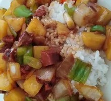 Beef and Potato Rice Bowl