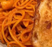 Spicy Stir-Fried Rice Cake with Sausage and Chicken Pasta