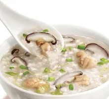 Shiitake Chicken Rice Porridge