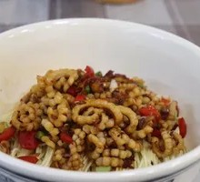Spicy and Sour Squid Dry Noodles