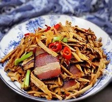 Pickled Mustard Stem Stir-Fried with Preserved Pork Rice