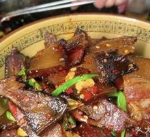 Fried腊 Meat with Sweet Potato Noodles