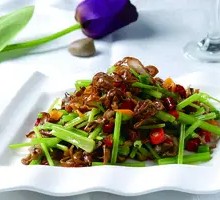 Celery and Sausage Stir-fry