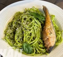 Pesto Salmon Pasta