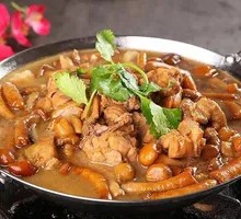 Chicken Stewed with Mushrooms