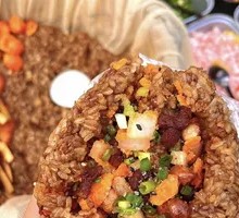 Signature Soy Sauce Pork Fried Rice with Sticky Rice