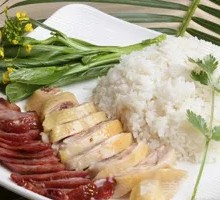 Steamed Chicken with Barbecue Pork