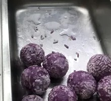 Purple Sweet Potato Rice Balls