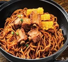 Pork Rib and Corn Stew Noodles