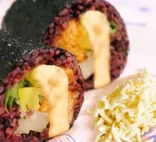 Cheesy Meat Floss Rice Ball