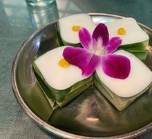 Pandan Coconut Sago Cake