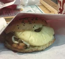 Grilled Pineapple Chinese Burger