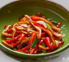 Stir-Fried Red Chili with Ear Tips