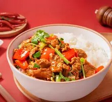 Beef Rice with Fresh Coriander