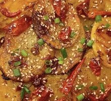 Spicy Potato Slice Skewers