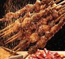 Freshly Skewered Lamb