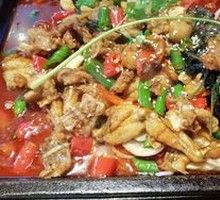 Bamboo Shoot and Charcoal-Grilled Frog with Rice Noodles