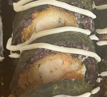 Shrimp Tempura Rice Ball with Seaweed Flakes