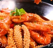 Spicy Squid and Prawn Stir-fry