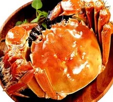 Steamed Fresh Crab with Full Yellow