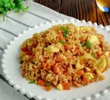 Egg Ham and Pork Fried Rice