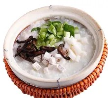 Bok Choy and Mushroom Rice Porridge