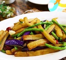 Eggplant and Green Beans