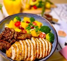 Grilled Beef and Chicken Breast Combo