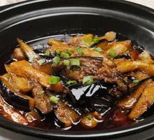 Minced Pork Sauce Eggplant Strips
