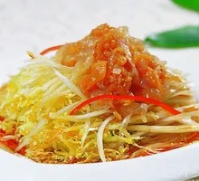 白菜拌蜇皮