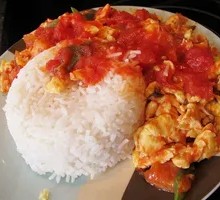 Wood Ear Tomato Rice Bowl