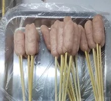 Juicy Meat Sausage Skewers
