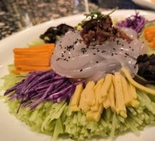 Small Peach Red Big Glass Noodles