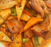 Fried Tofu with Preserved Pork