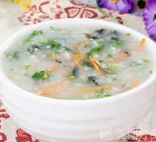 Preserved Egg Vegetable Pork Porridge
