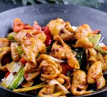 Spicy Pork Intestines Stir-fry