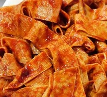 Wide Flat Tofu Stir-fry