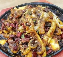 Grilled Squid on Iron Plate