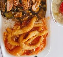 Grilled Meat & Chicken Cutlet Rice Combo