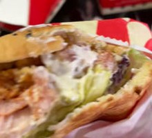 Spicy Chicken Leg Chinese Burger