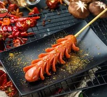 Fried Black Pepper Sausage