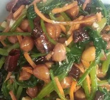Chen Vinegar Spinach with Peanut