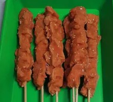 Fried Cheese-Infused Meat Skewers