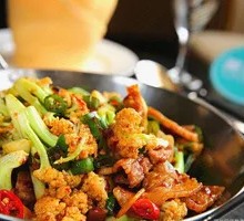 Spicy Cauliflower in Hot Pot