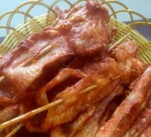 Fried Pork Skewers