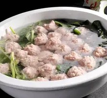 Spinach Dumpling Soup