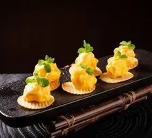 Mustard Salad Shrimp Balls